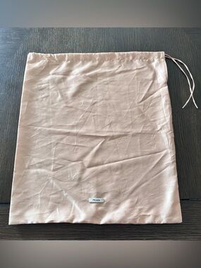 Prada Dust Bag Large Satin Storage Bag 13x14.5 Designer
